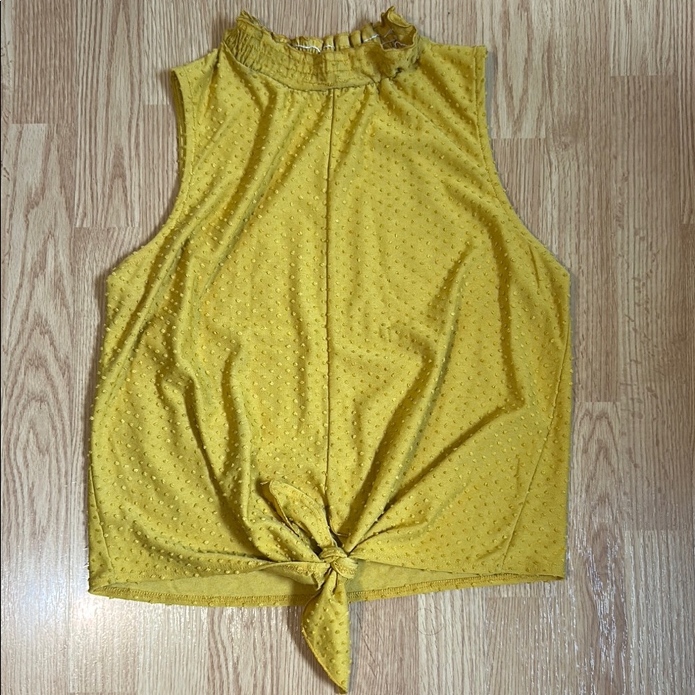 Yellow Sleeveless Top